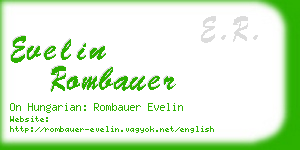 evelin rombauer business card